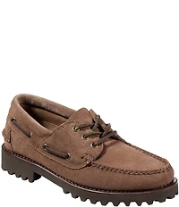L.L.Bean Men's Allagash Suede Handsewn Moc 3-Eye Boat Shoes