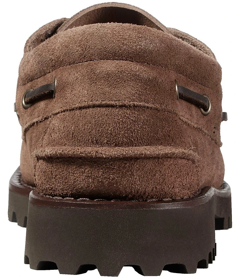 L.L.Bean Men's Allagash Suede Handsewn Moc 3-Eye Boat Shoes