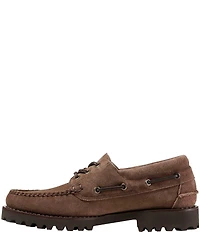 L.L.Bean Men's Allagash Suede Handsewn Moc 3-Eye Boat Shoes
