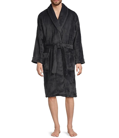 L.L.Bean Men's Wicked Solid Plush Robe