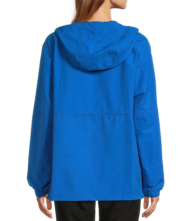 L.L.Bean Mountain Classic Anorak Stand Collar Long Sleeve Kangaroo Pocket Quarter-Zip Pullover Jacket