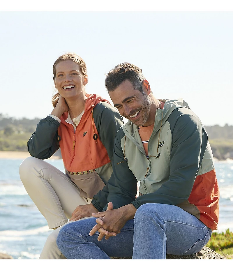 L.L.Bean Mountain Classic Color Block Anorak Jacket