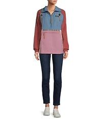 L.L.Bean Mountain Classic Color Block Anorak Jacket