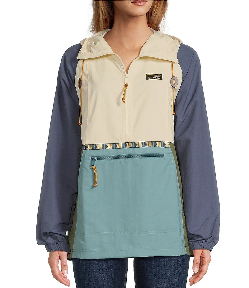 L.L.Bean Mountain Classic Color Block Anorak Jacket