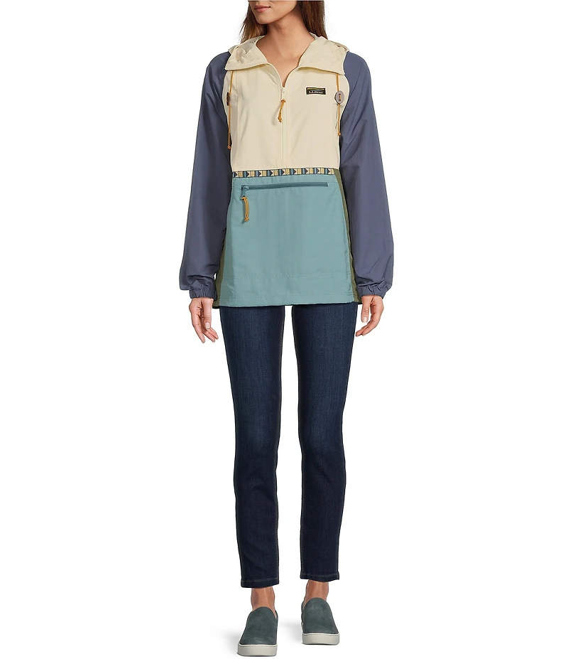 L.L.Bean Mountain Classic Color Block Anorak Jacket
