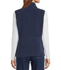 L.L.Bean Mountain Classic Fleece Stand Collar Zip Front Vest