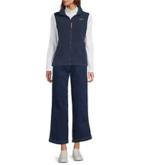 L.L.Bean Mountain Classic Fleece Stand Collar Zip Front Vest