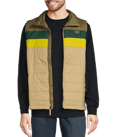 L.L.Bean Mountain Classic Color Block Puffer Vest
