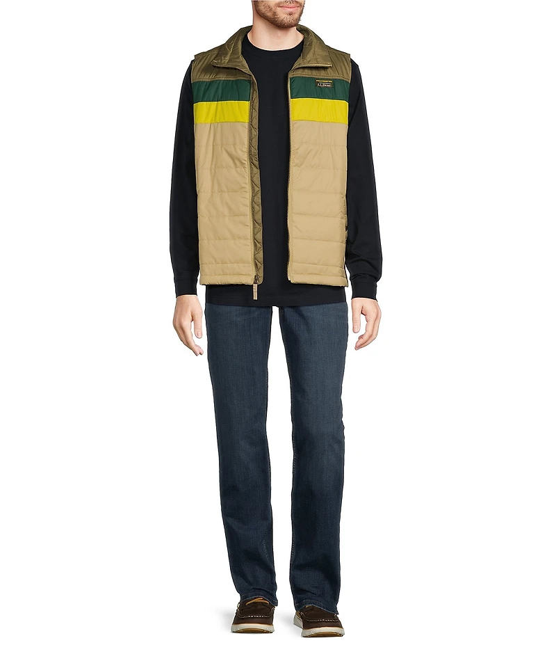 L.L.Bean Mountain Classic Color Block Puffer Vest