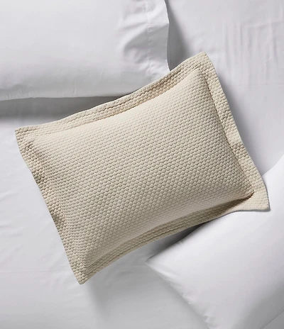 L.L.Bean Organic Honeycomb Matelasse Sham