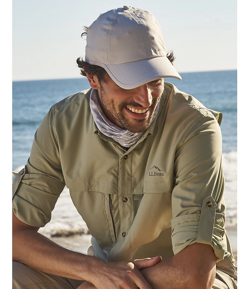 L.L.Bean Performance Stretch Tropicwear Long Sleeve Woven Shirt