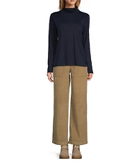 L.L.Bean Pima Cotton Long Sleeve Knit Turtleneck