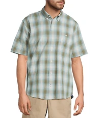 L.L.Bean Plaid Comfort Stretch Short Sleeve Woven Shirt