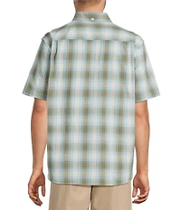 L.L.Bean Plaid Comfort Stretch Short Sleeve Woven Shirt