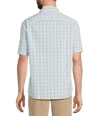 L.L.Bean Plaid Comfort Stretch Short Sleeve Woven Shirt