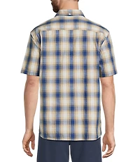 L.L.Bean Plaid Comfort Stretch Short Sleeve Woven Shirt