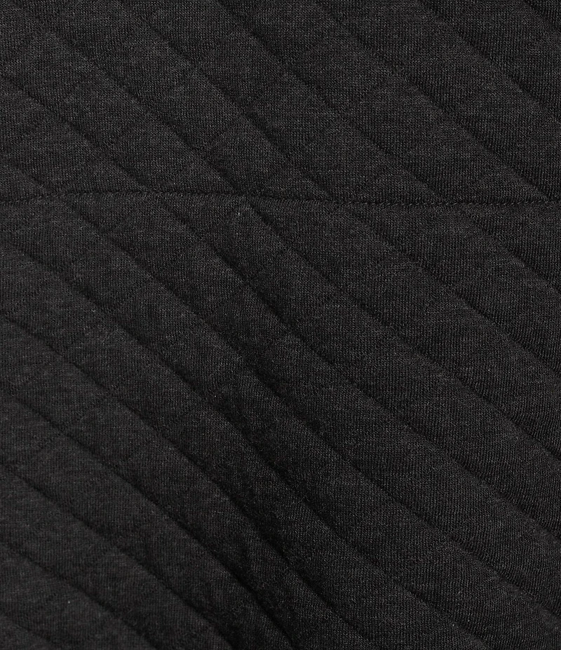 L.L.Bean Quilted 4-Button Snap Placket Sweatshirt