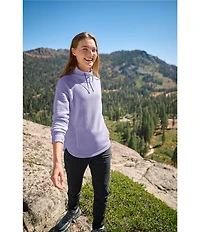L.L.Bean Ridgeknit Crossneck Funnel Neck Long Sleeve Pullover