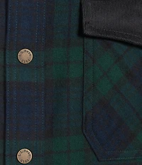 L.L.Bean Scotch Flannel Snap-Front Long Sleeve Woven Shirt