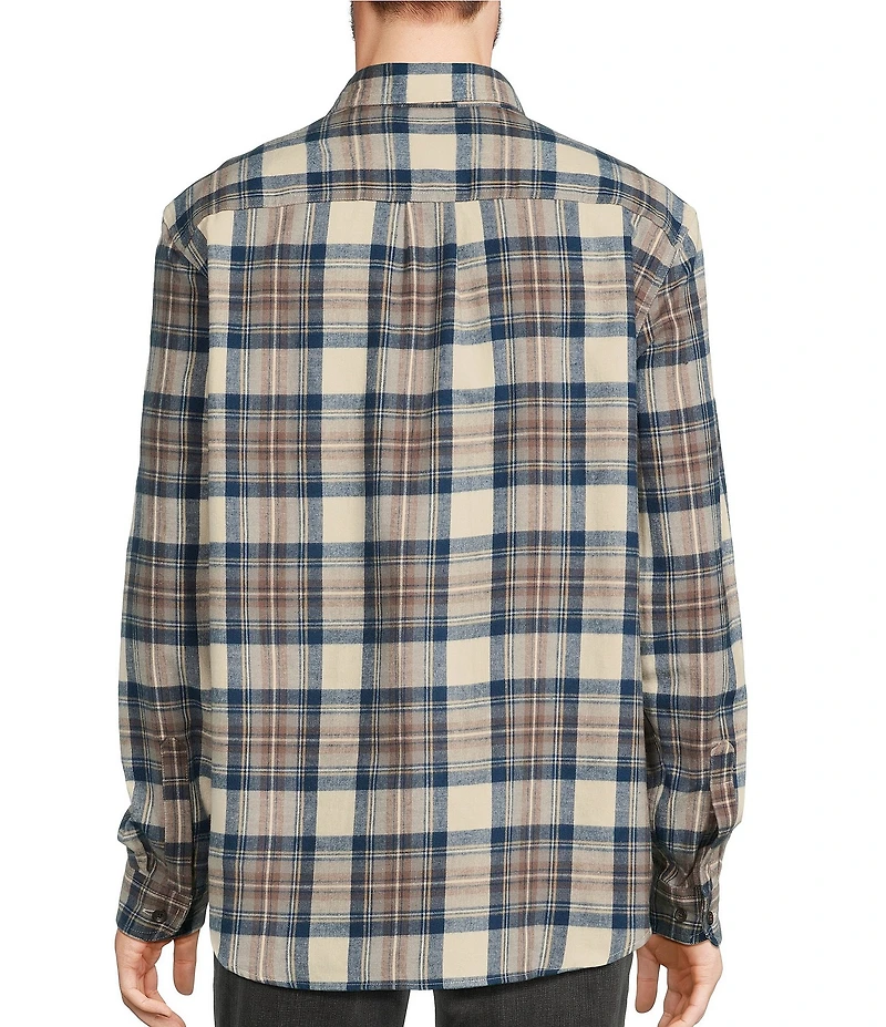 L.L.Bean Scotch Medium Plaid Portuguese Flannel Long Sleeve Woven Shirt