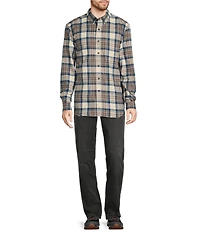 L.L.Bean Scotch Medium Plaid Portuguese Flannel Long Sleeve Woven Shirt