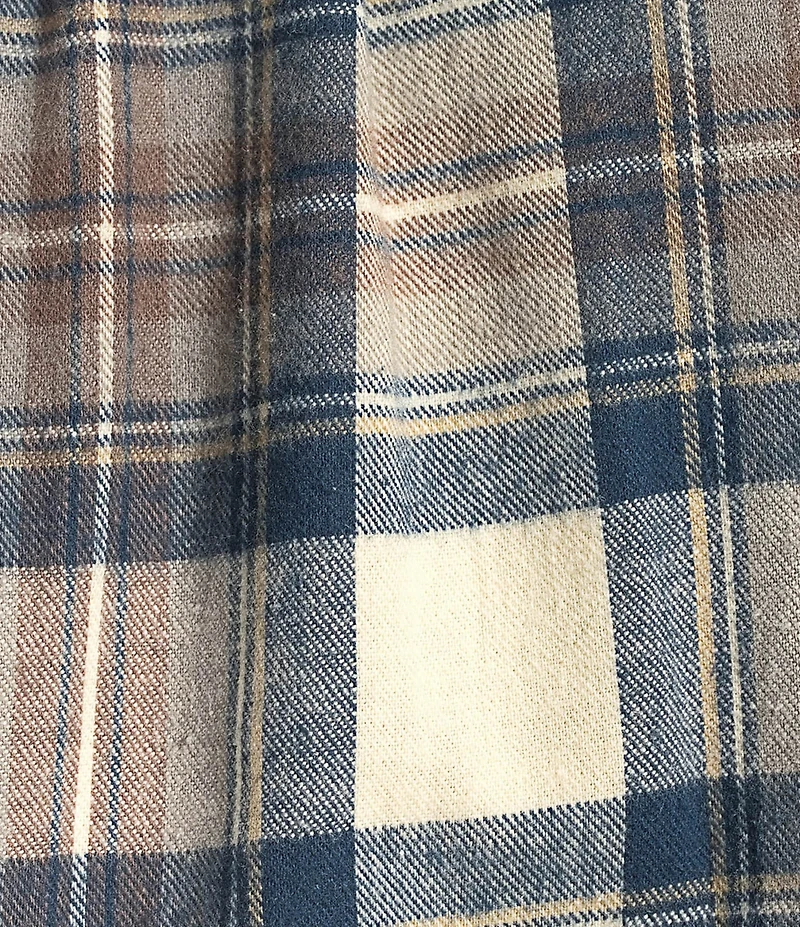 L.L.Bean Scotch Medium Plaid Portuguese Flannel Long Sleeve Woven Shirt