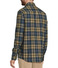 L.L.Bean Scotch Plaid Flannel Long Sleeve Woven Shirt