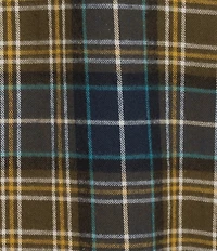 L.L.Bean Scotch Plaid Flannel Long Sleeve Woven Shirt