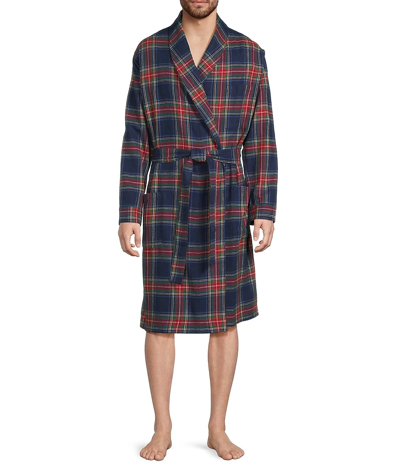 L.L.Bean Scotch Plaid Flannel Robe