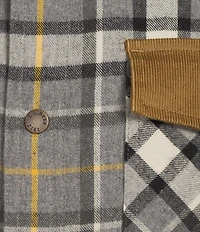 L.L.Bean Scotch Plaid Flannel Snap-Front Long Sleeve Woven Shirt