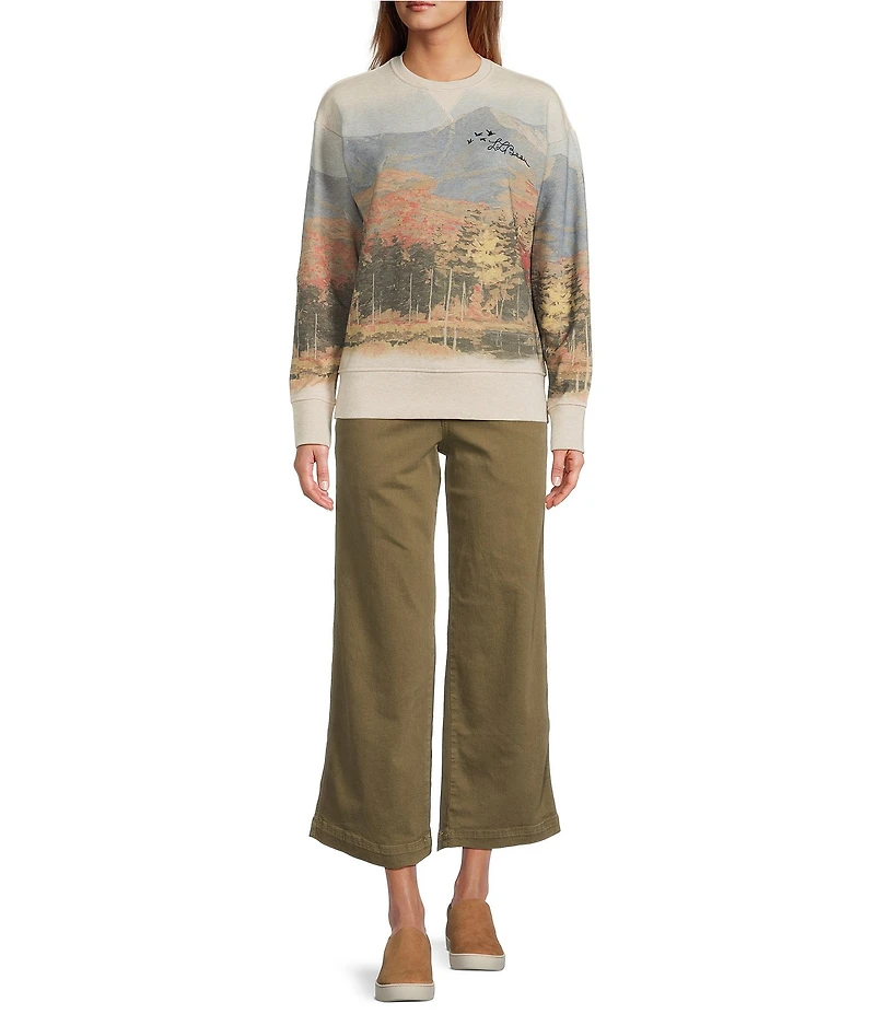 L.L.Bean Signature Camp Soft French Terry Crew Neck Sweatshirt