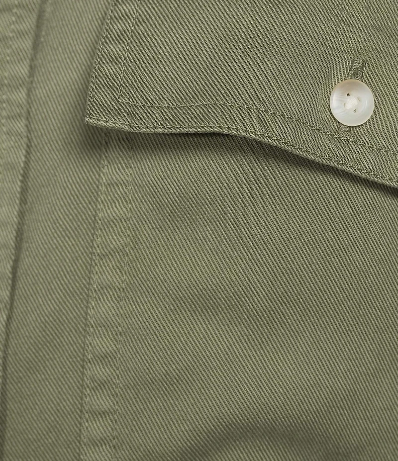 L.L.Bean Soft Washed Point Collar Utility Button Front Shirt