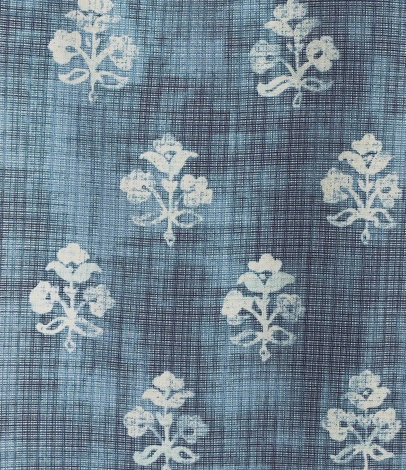 L.L.Bean Sunwashed Summer Printed Short Sleeve Woven Shirt