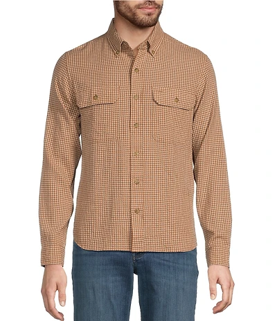 L.L.Bean Sunwashed Textured Long Sleeve Woven Shirt