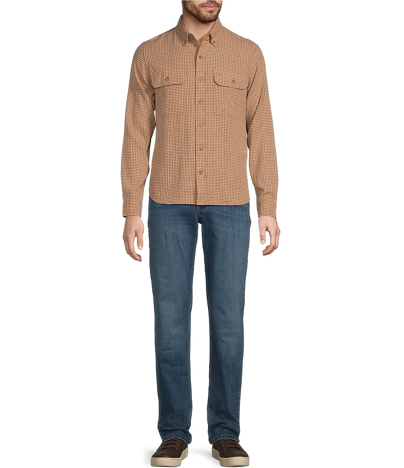 L.L.Bean Sunwashed Textured Long Sleeve Woven Shirt