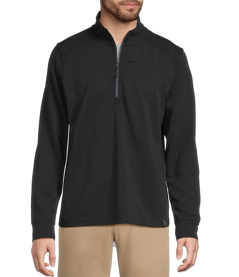 L.L.Bean VentureStretch Ottoman-Rib Quarter-Zip Pullover