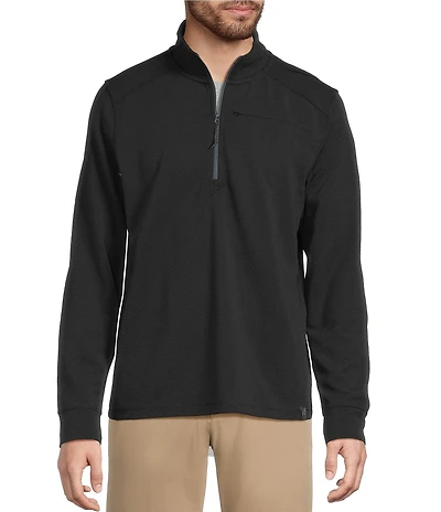 L.L.Bean VentureStretch Ottoman-Rib Quarter-Zip Pullover
