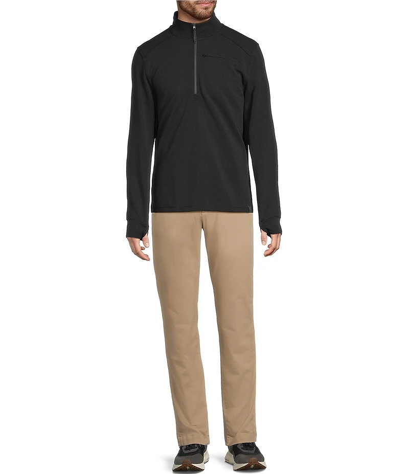 L.L.Bean VentureStretch Ottoman-Rib Quarter-Zip Pullover