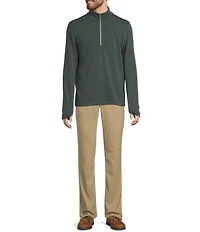 L.L.Bean VentureStretch Ottoman-Rib Quarter-Zip Pullover