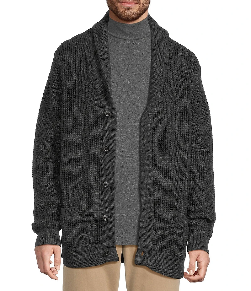 L.L. Bean Waffle Cardigan