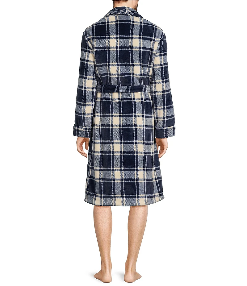 L.L.Bean Wicked Plush Plaid Robe