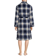 L.L.Bean Wicked Plush Plaid Robe