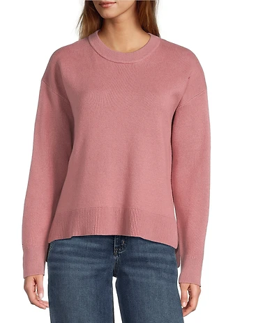 L.L.Bean Wicked Soft Cotton Cashmere Crew Neck Sweater
