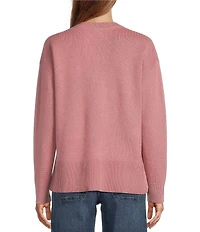 L.L.Bean Wicked Soft Cotton Cashmere Crew Neck Sweater