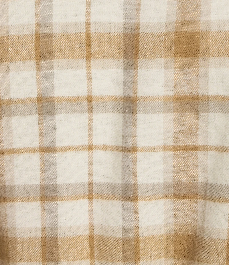 L.L.Bean Window Plaid Flannel Robe