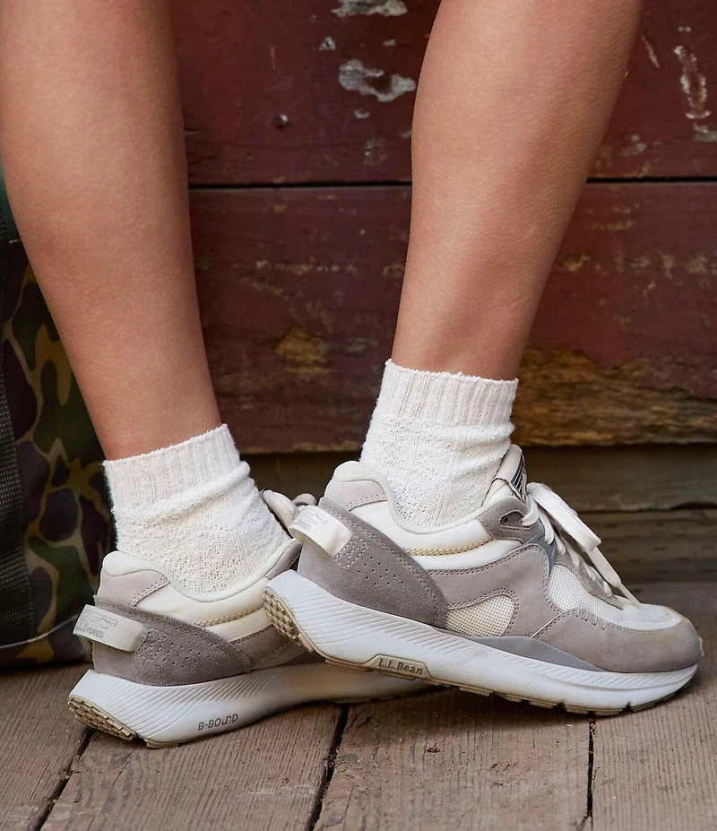 L.L.Bean Women's 1985 Mountain Classic Water-Resistant Suede and Mesh Sneakers