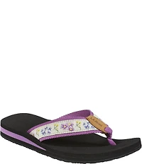 L.L.Bean Women's Classic Maine Isle Floral Flip Flops