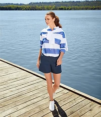 L.L.Bean Women's Eco Bay Leather Oxford Sneakers