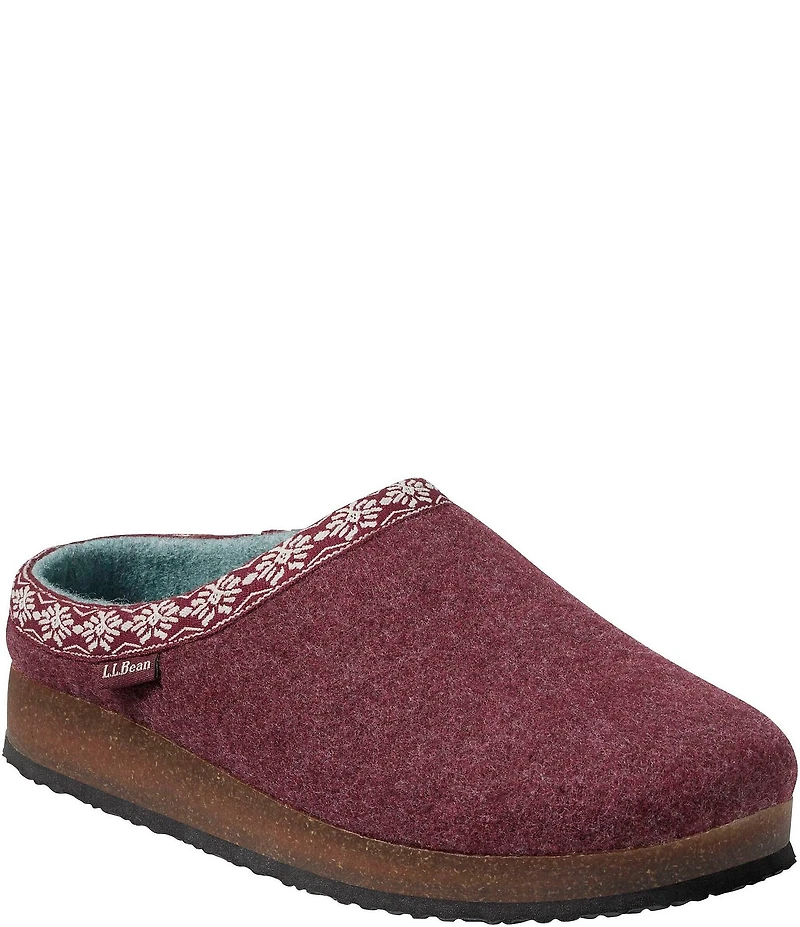 L.L.Bean Women's Wool Clog Slippers