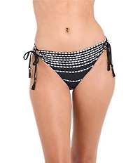 La Blanca City Lights Linear Printed Adjustable Loop Hipster Swim Bottom